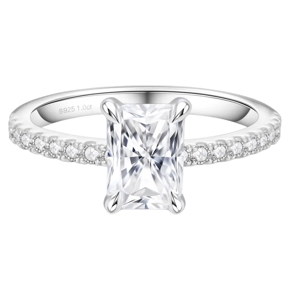 Eterna Radiant Royale Moissanite Ring Aurebravur