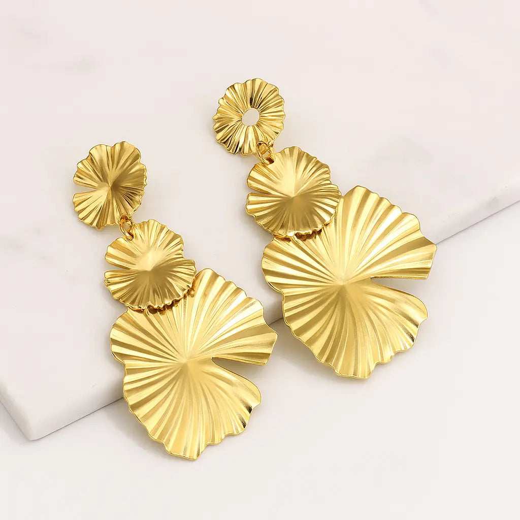 Cascade Petal Earrings Aurebravur