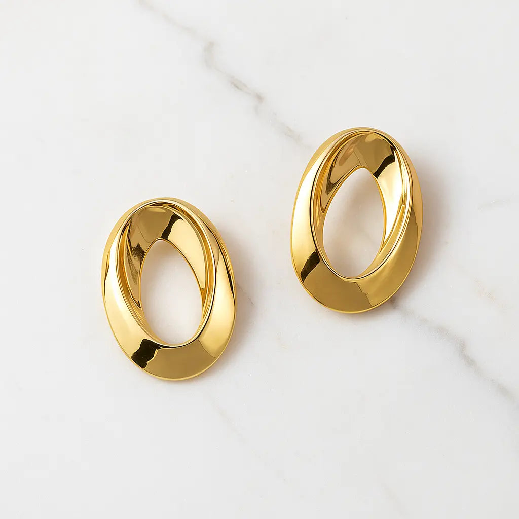 Sculpted Hoop Earrings Aurebravur