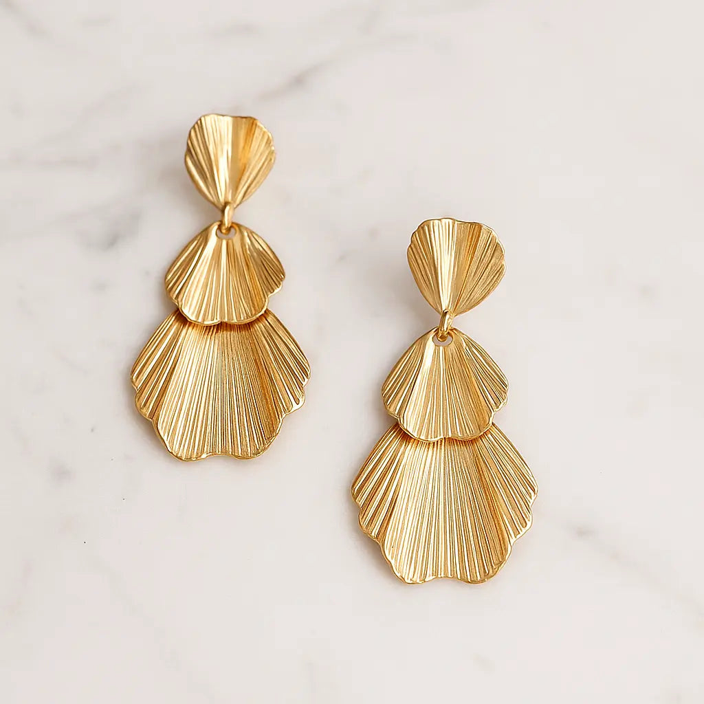 Tiered Petal Earrings Aurebravur
