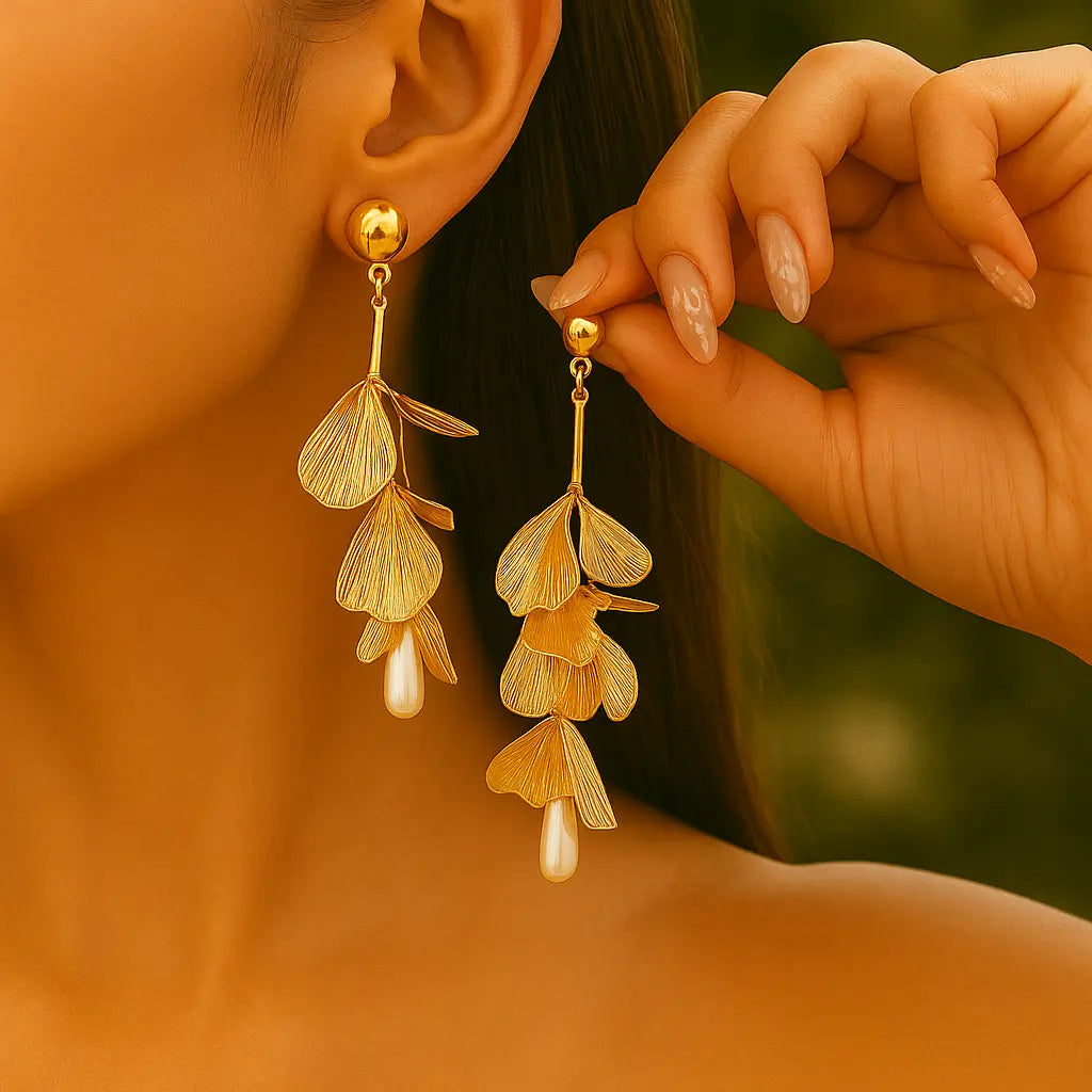 Petal Cascade Earrings Aurebravur