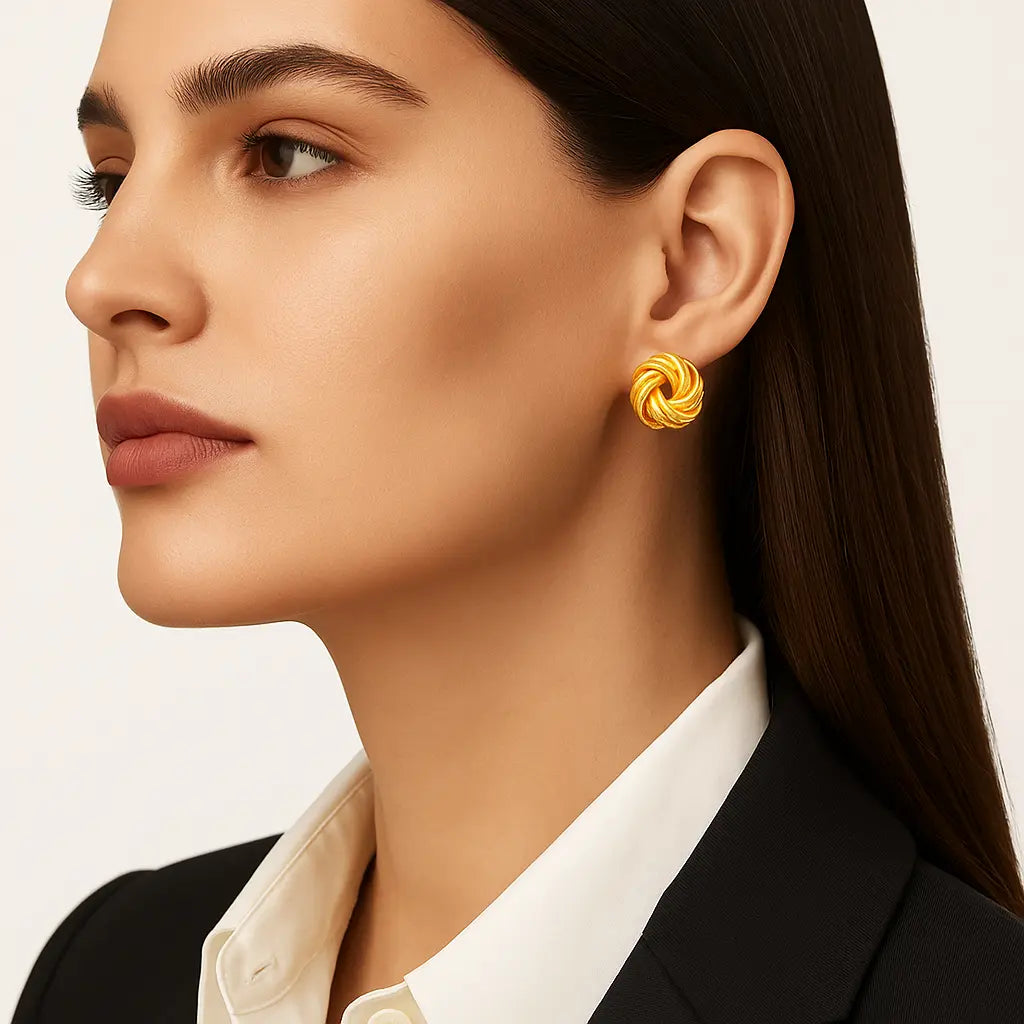 Timeless Knot Earrings Aurebravur