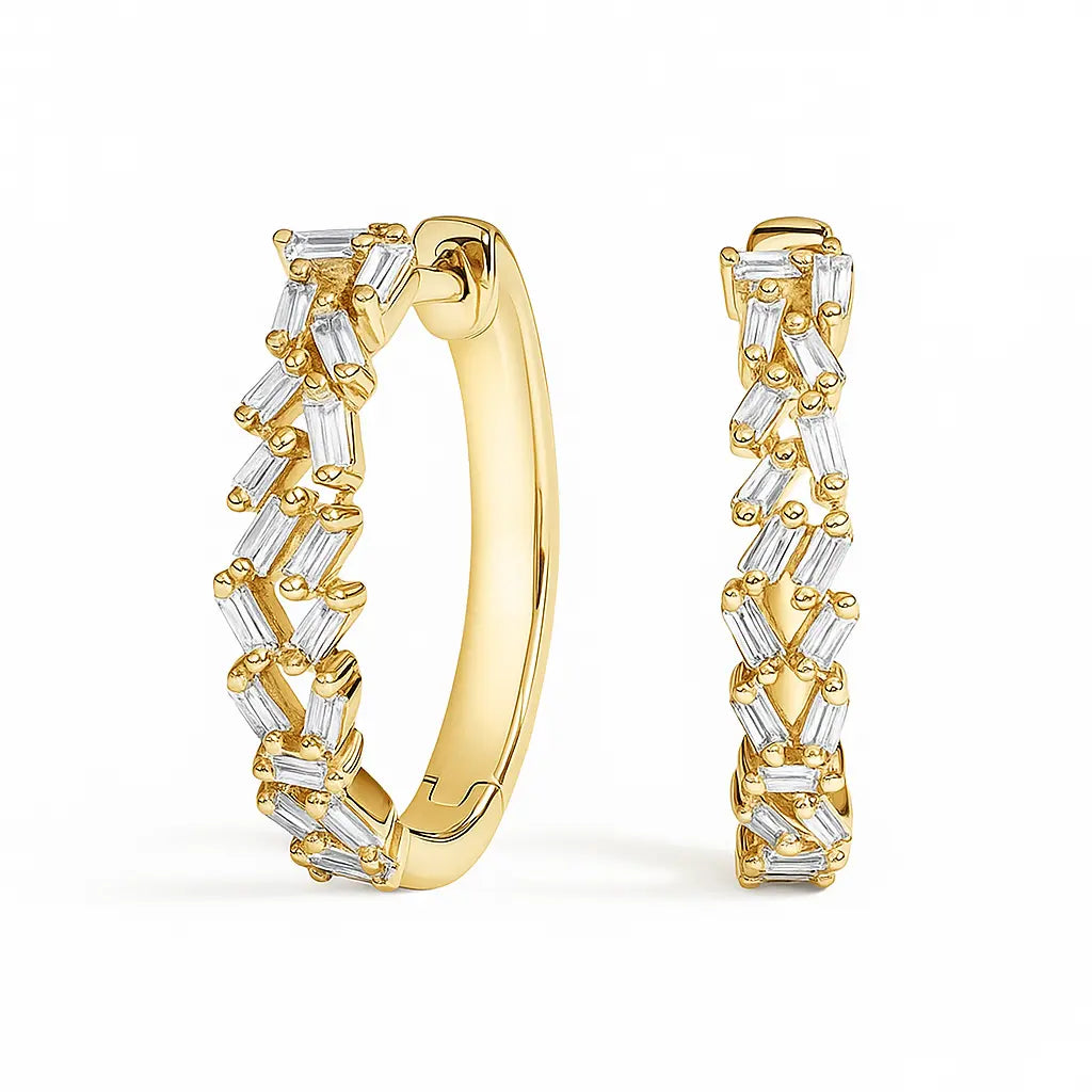 Radiant Pavé Hoops Aurebravur