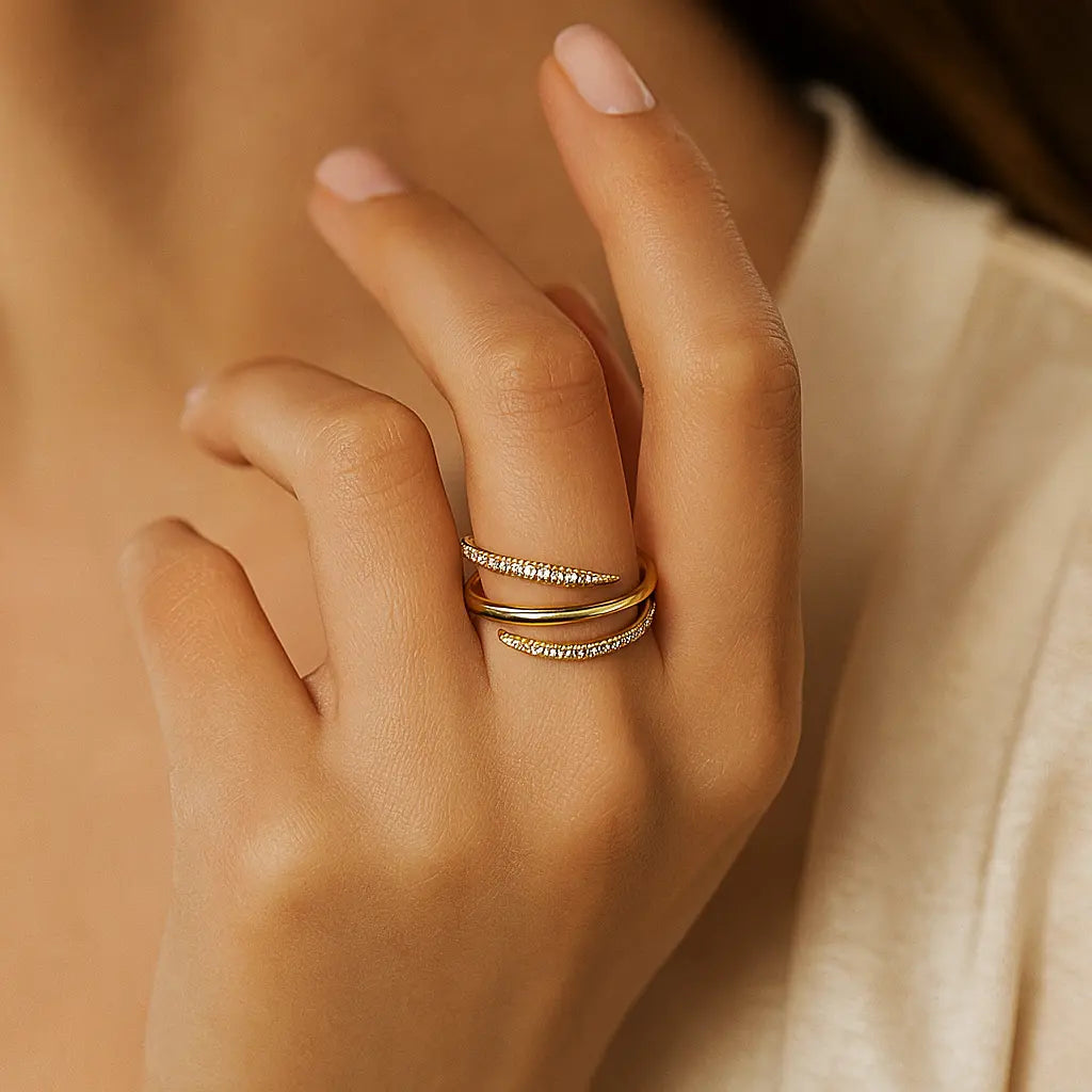 Pavé Infinity Ring Aurebravur