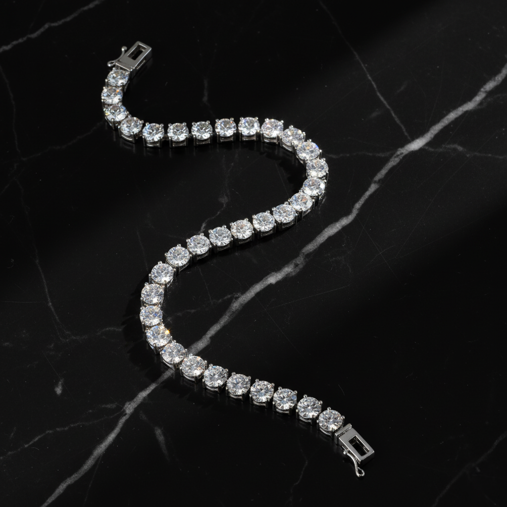 Eterna Classic Tennis Bracelet – 5mm Silver Edition