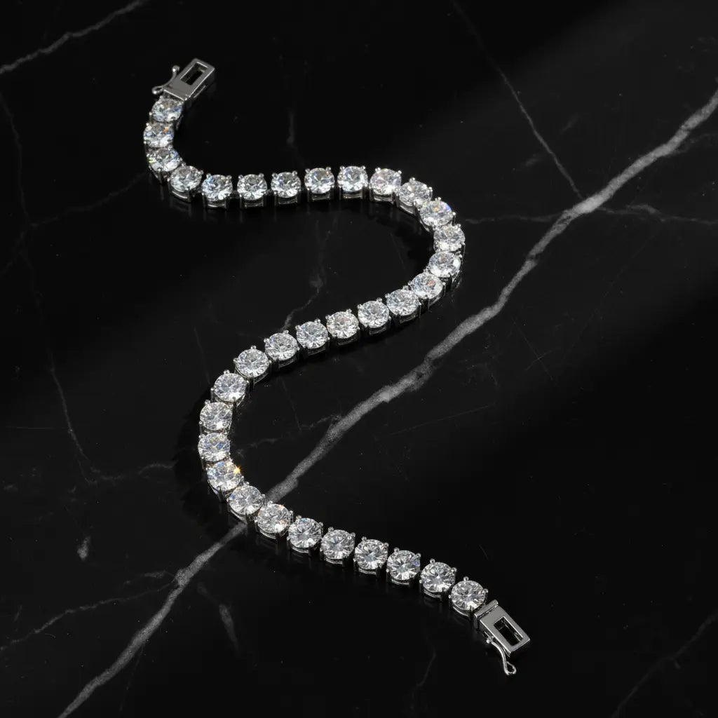 Eterna Classic Tennis Bracelet – 5mm Silver Edition Aurebravur