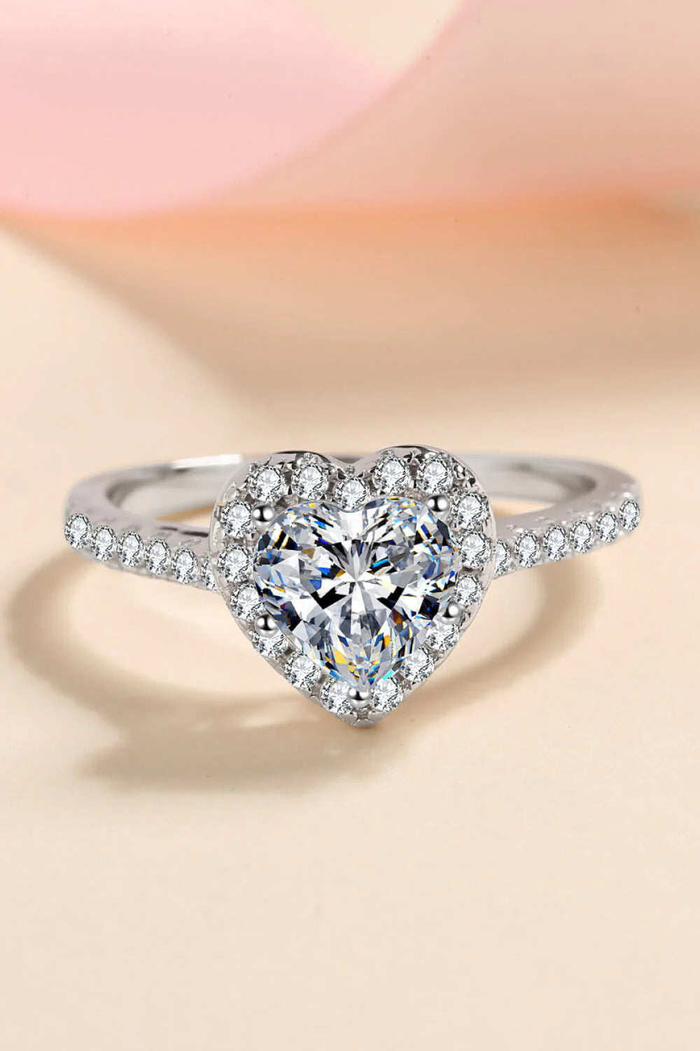 THE EMPRESS HEART RING | 1.00CT VVS MOISSANITE
