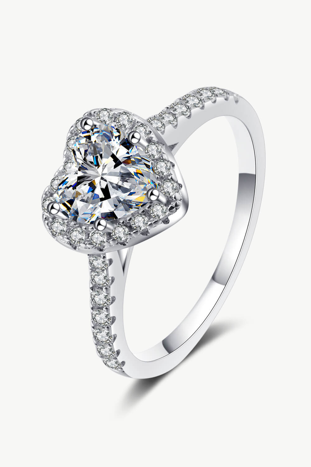 THE EMPRESS HEART RING | 1.00CT VVS MOISSANITE