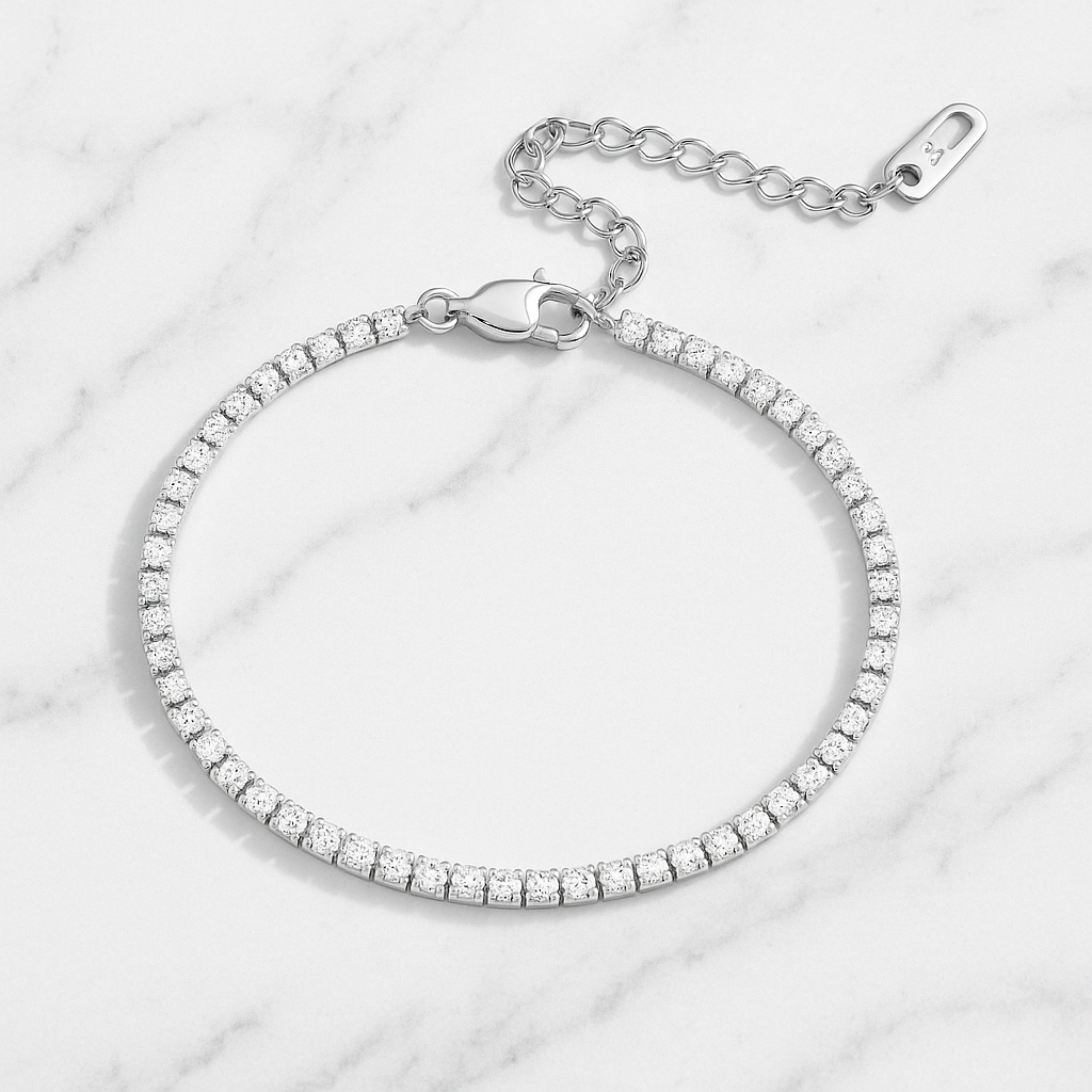 Brazalete Brillo Eterno – Tennis Bracelet en Plata 925