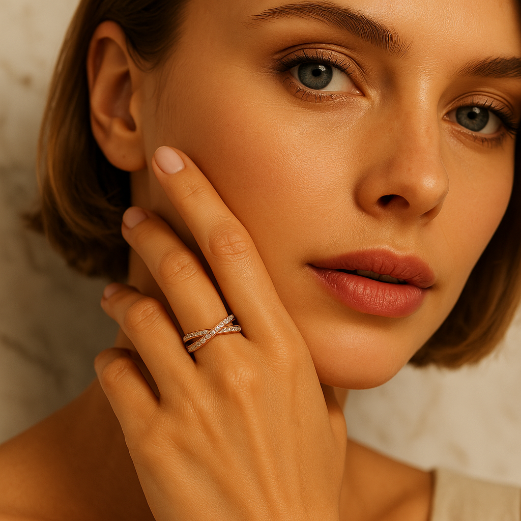 Eterna Cross Diamond IGI-Certified Lab-Grown Diamond · 18K Gold Vermeil · 925 Sterling Silver Base