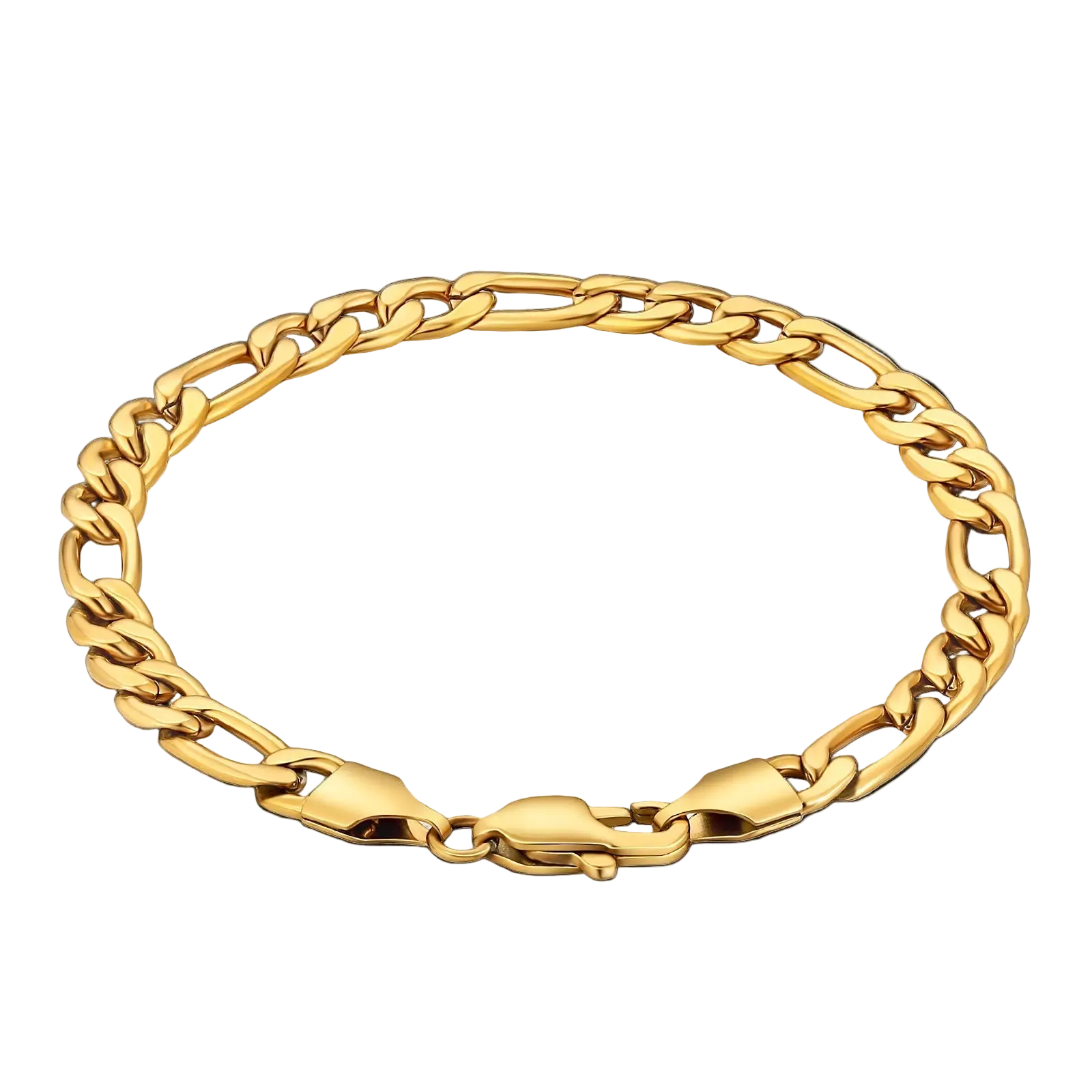 Figaro Bracelet 5mm Gold Aurebravur