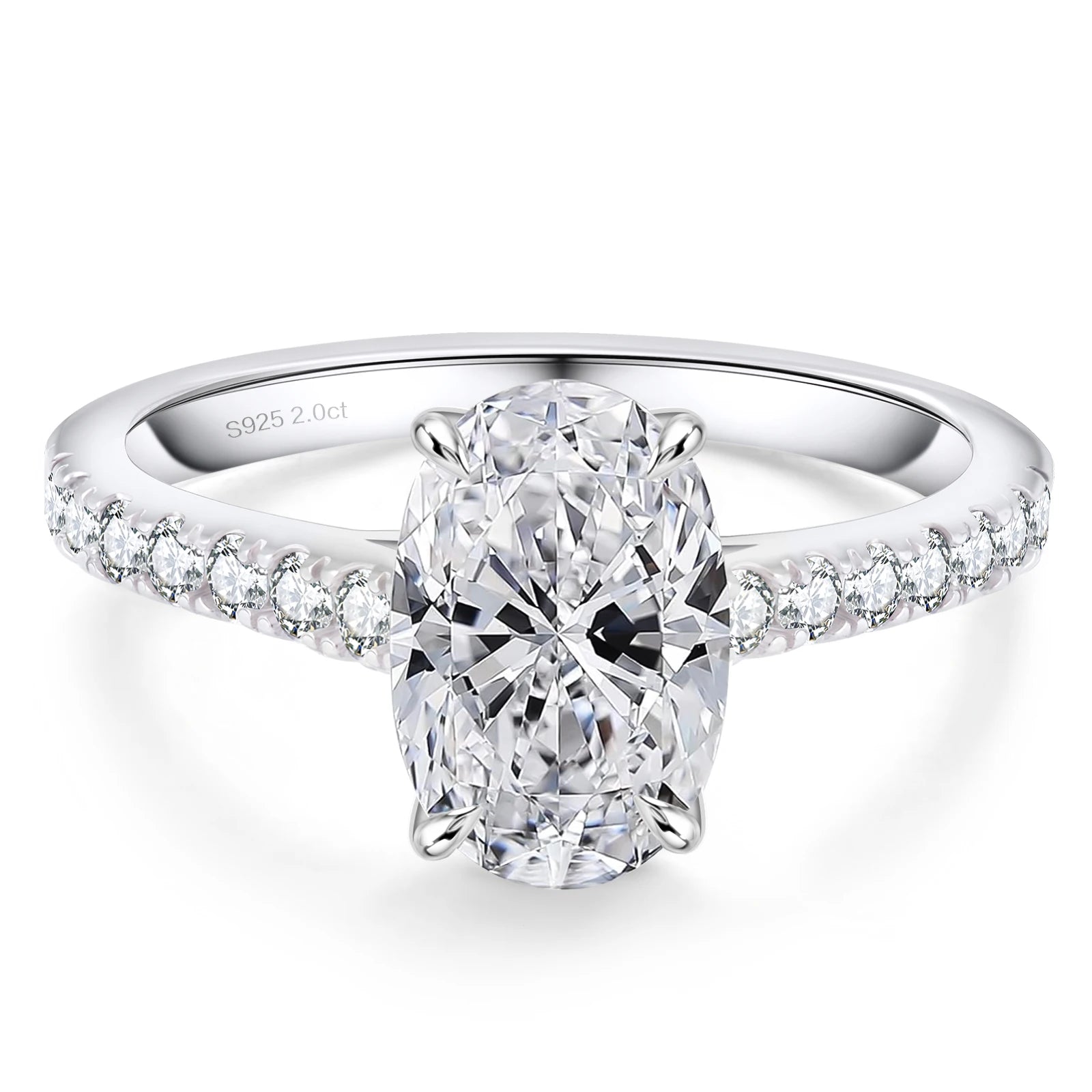 The Oval Royale | 2.00ct Moissanite Estate Ring