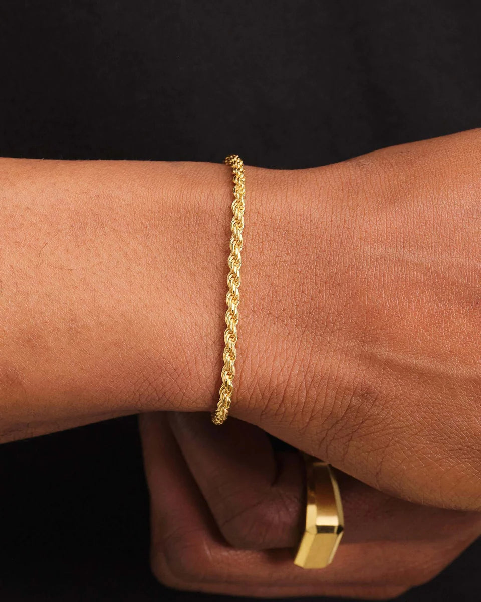 The 2.5mm Rope Gold | 18k PVD Stainless Steel