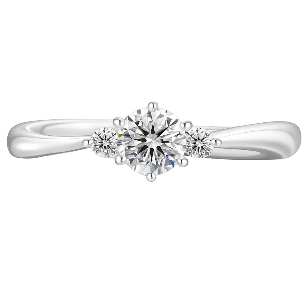 Eterna Promise Trio Moissanite Ring Aurebravur