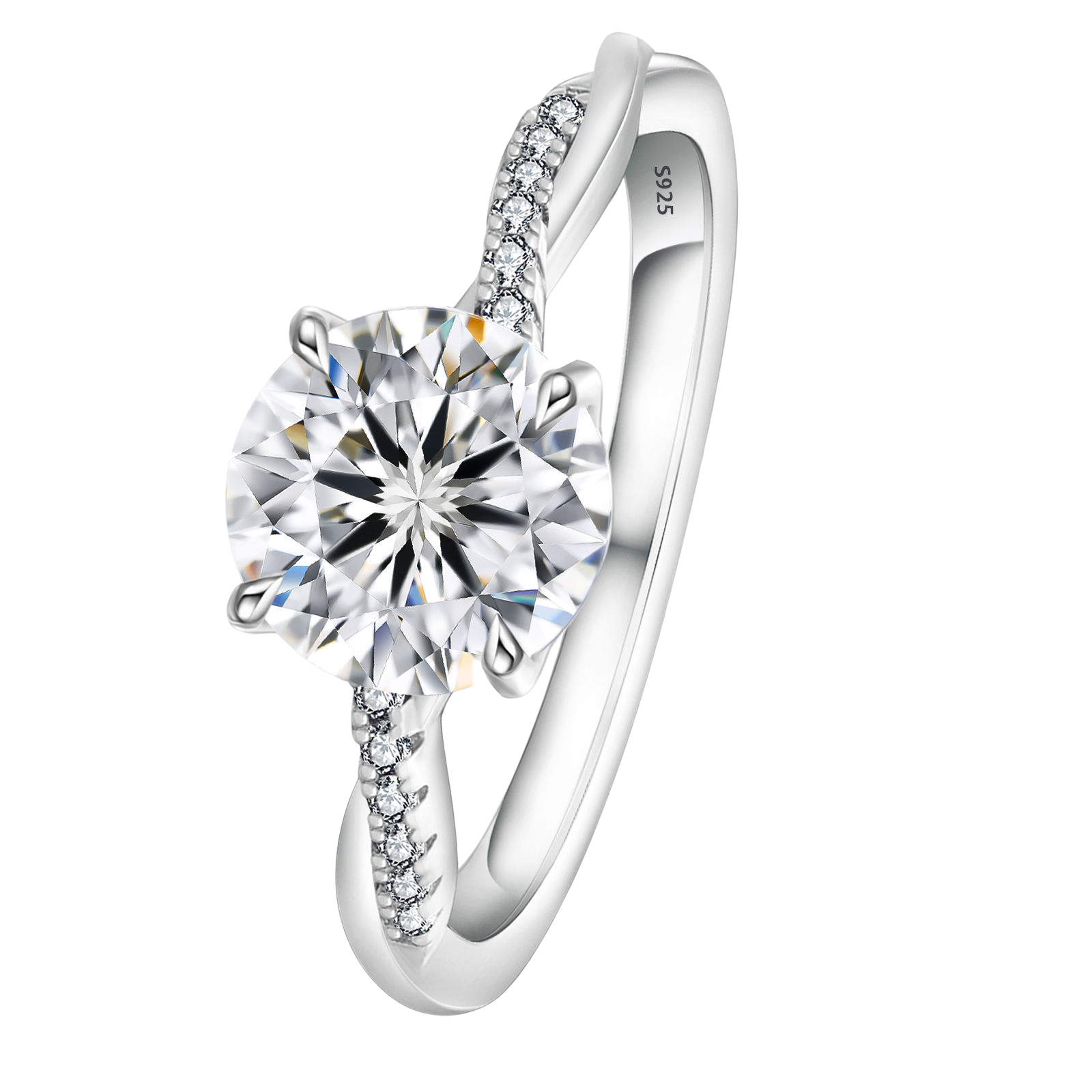 The Aria Infinity Solitaire | 2.00ct Moissanite