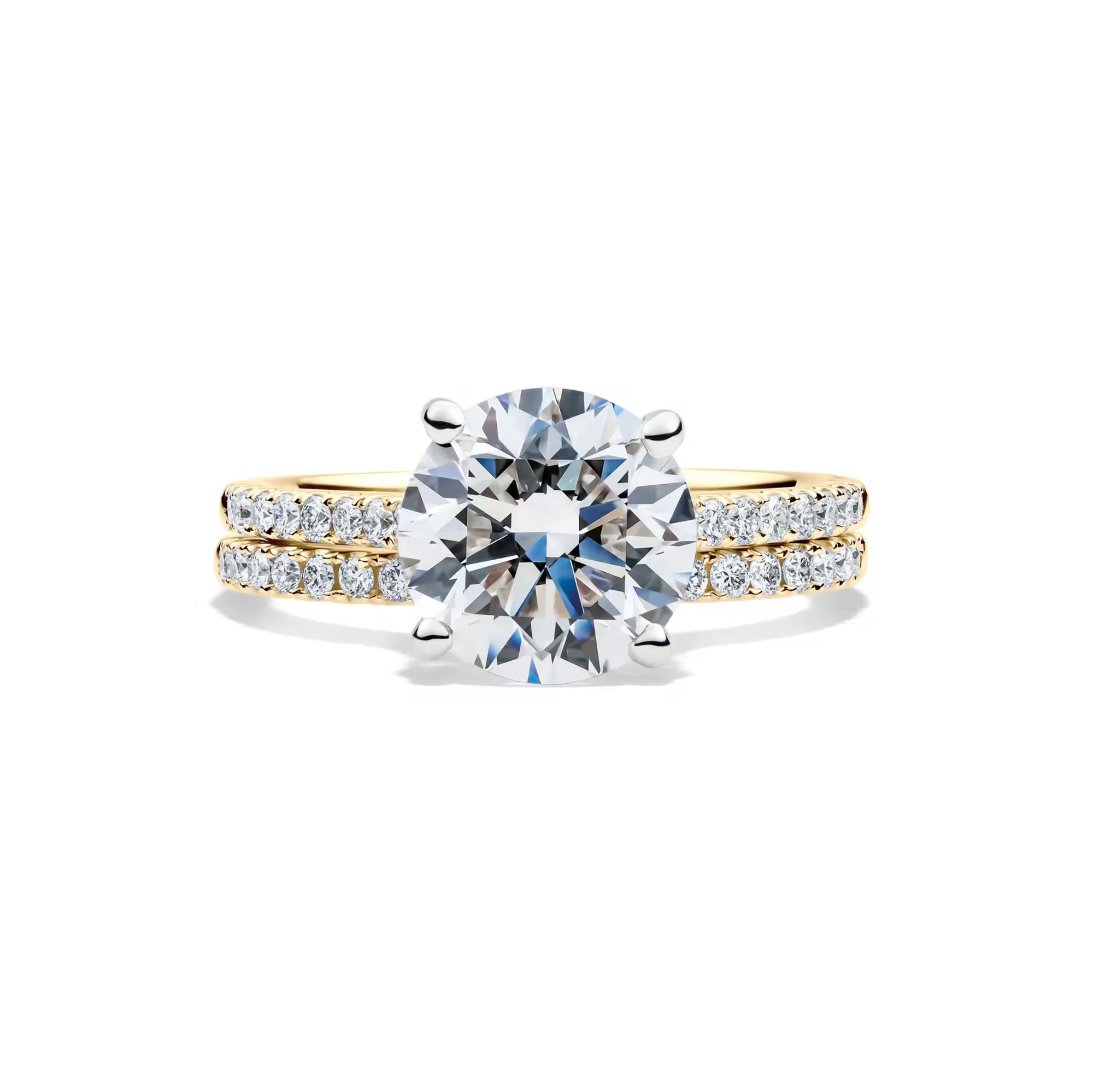 The Eterna Dual Band | Moissanite & Sterling Silver
