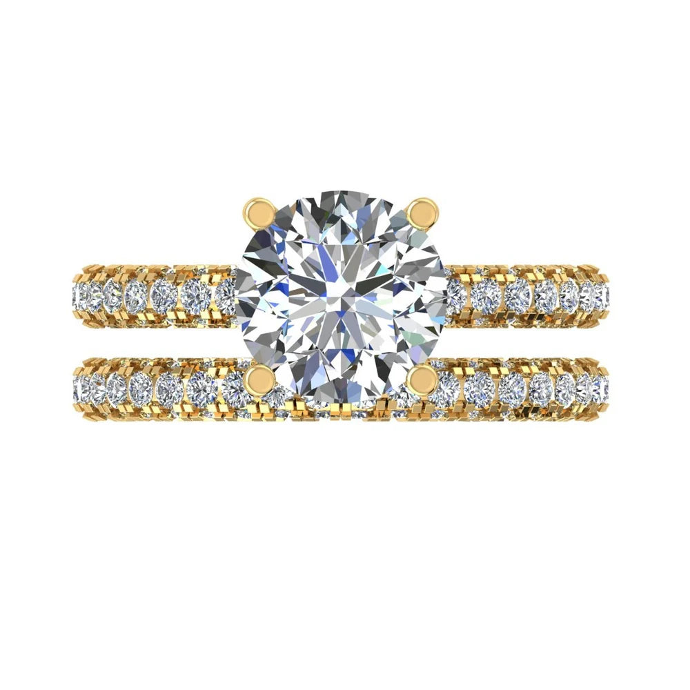 The Eterna Dual Band | Moissanite & Sterling Silver