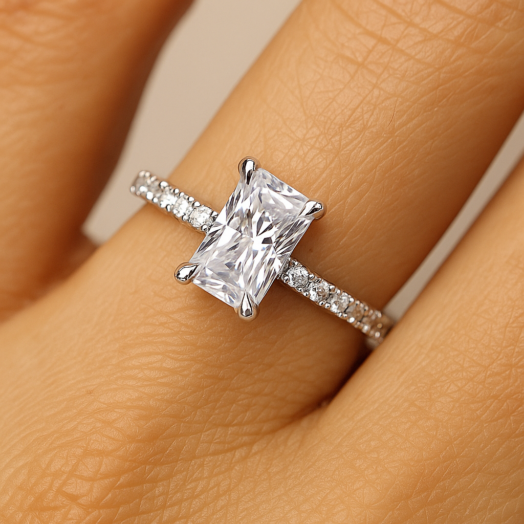 Eterna Radiant Royale Moissanite Ring
