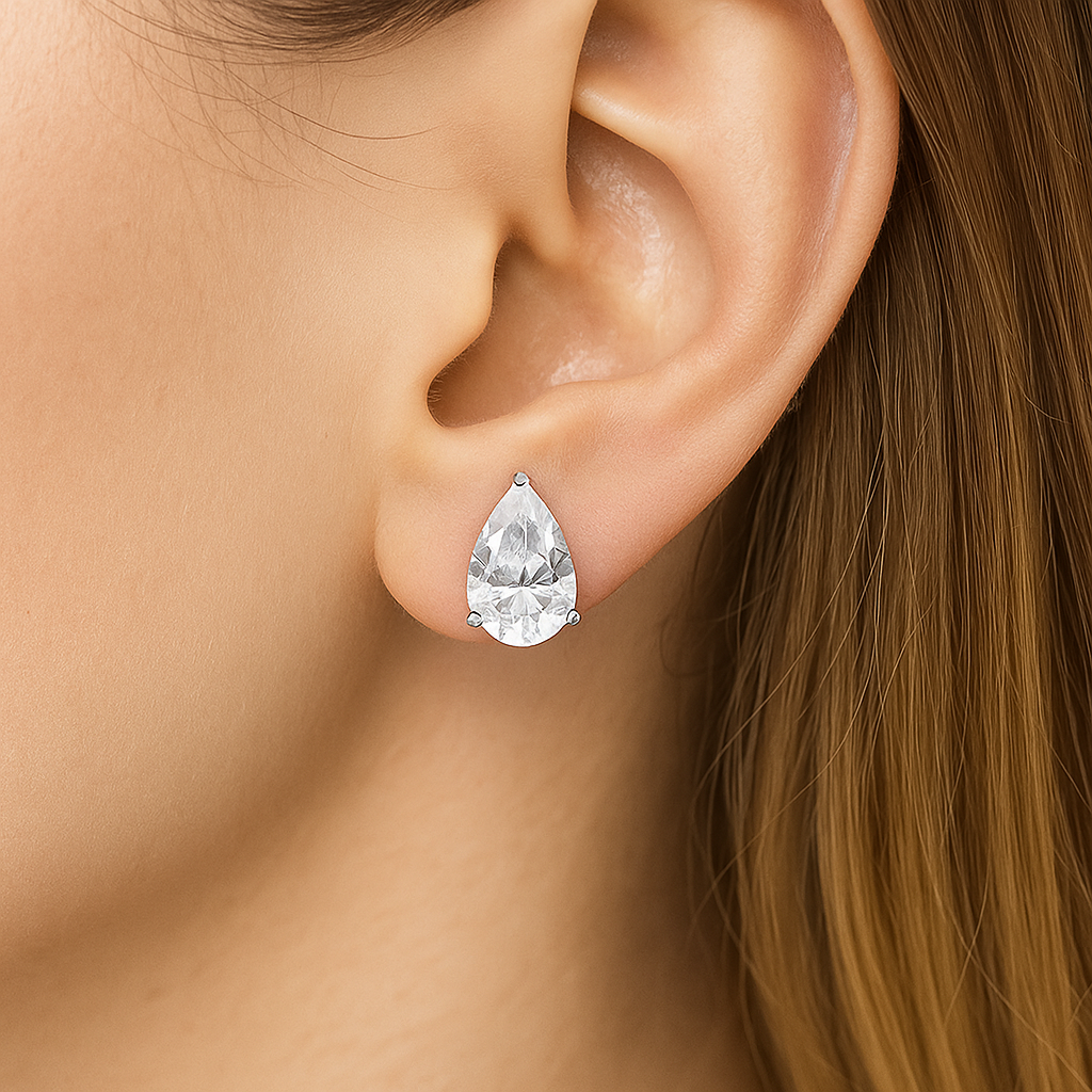 Aureluxe Pear Solitaires