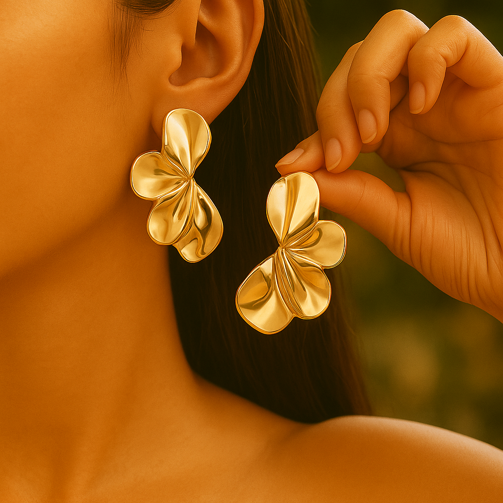 Sculpted Petal Earrings
