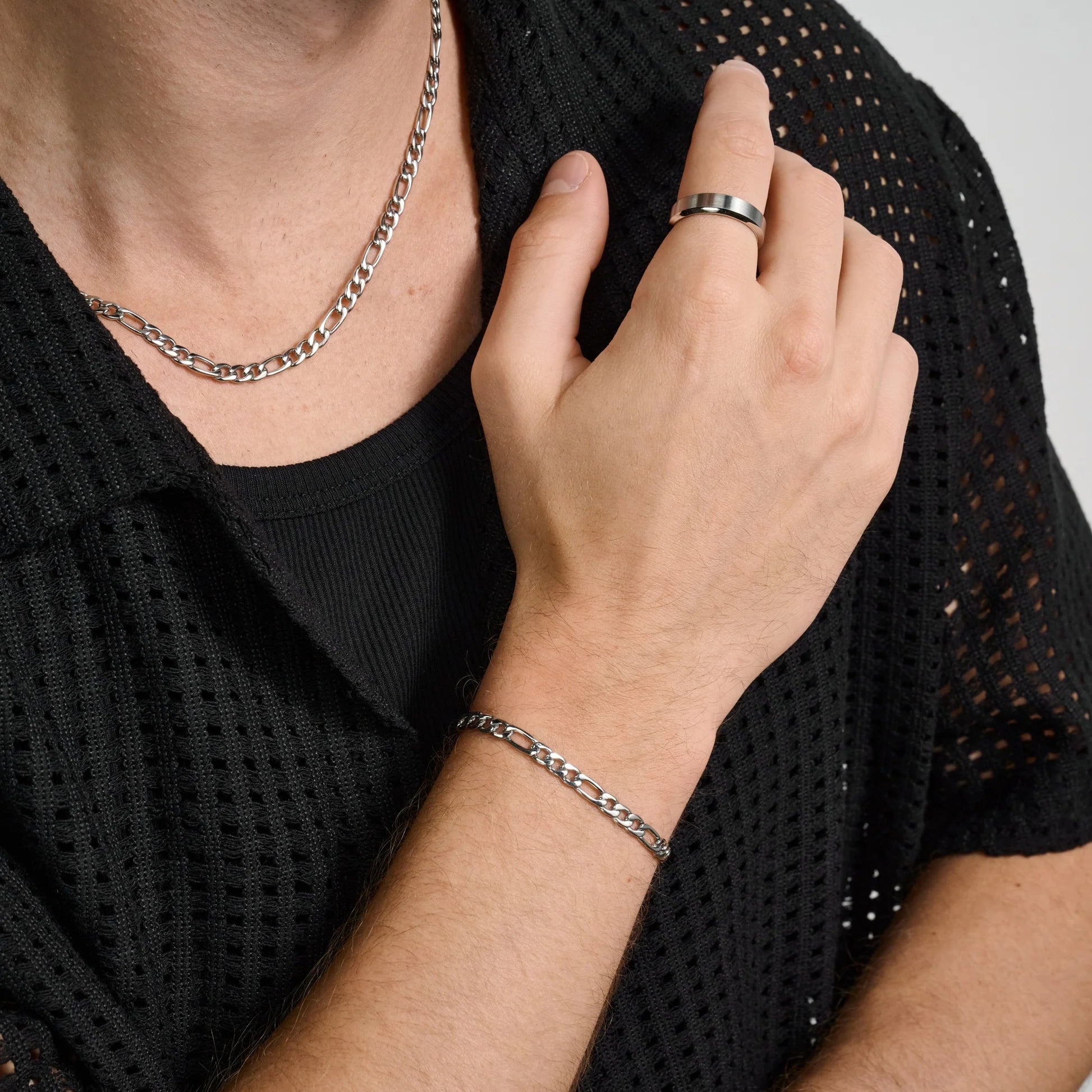 The 5mm Figaro Bracelet | Surgical Stainless Steel