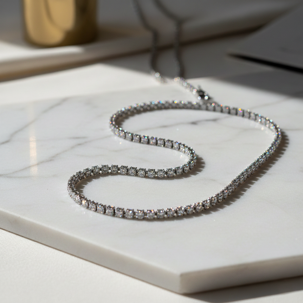 Eterna Tennis Chain – VVS1 D Moissanite