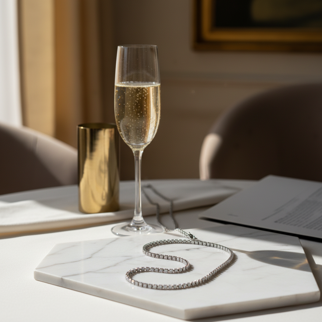 Eterna Tennis Chain – VVS1 D Moissanite