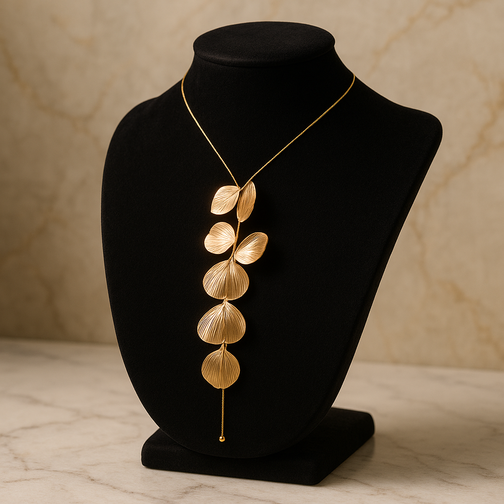 Ethereal Petal Necklace – Gold