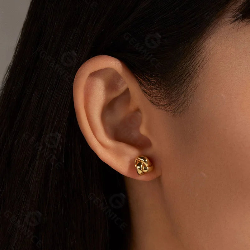 The Twist Hoops | Sterling Silver & 18k Gold