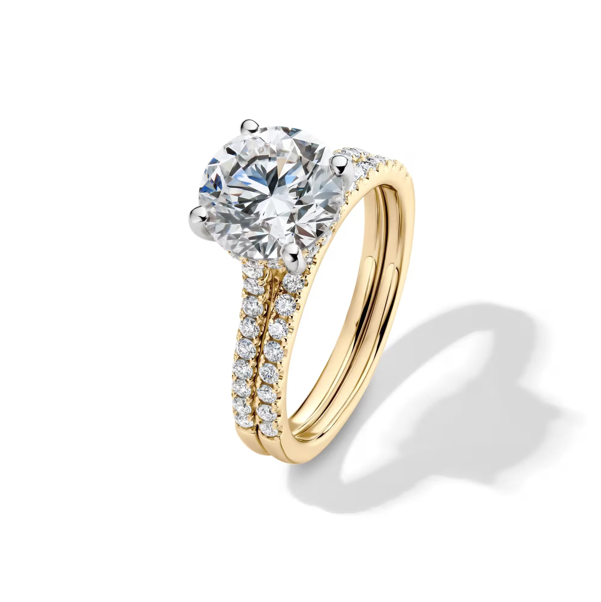 The Eterna Dual Band | Moissanite & Sterling Silver