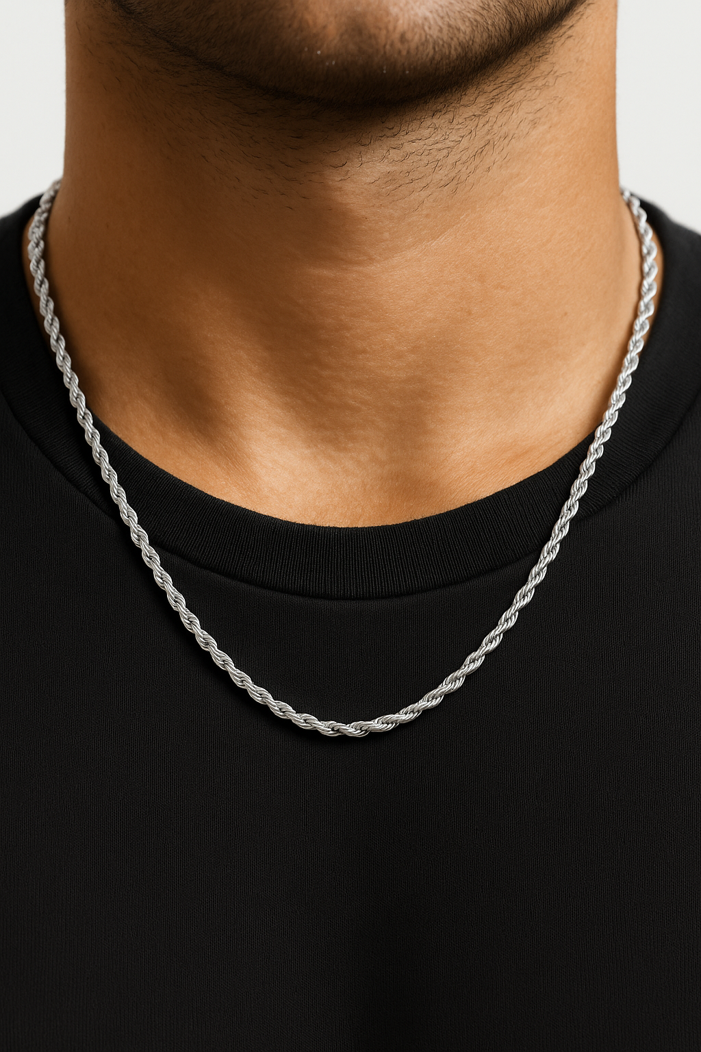 Cadena Trenza de Plata AureBravur 6mm