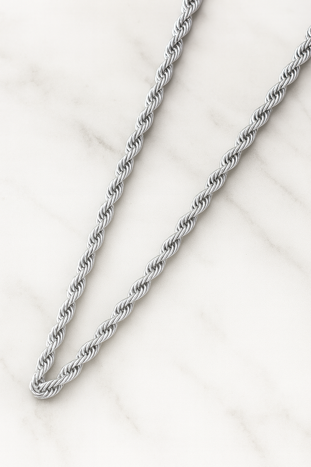 Cadena Trenza de Plata AureBravur 6mm