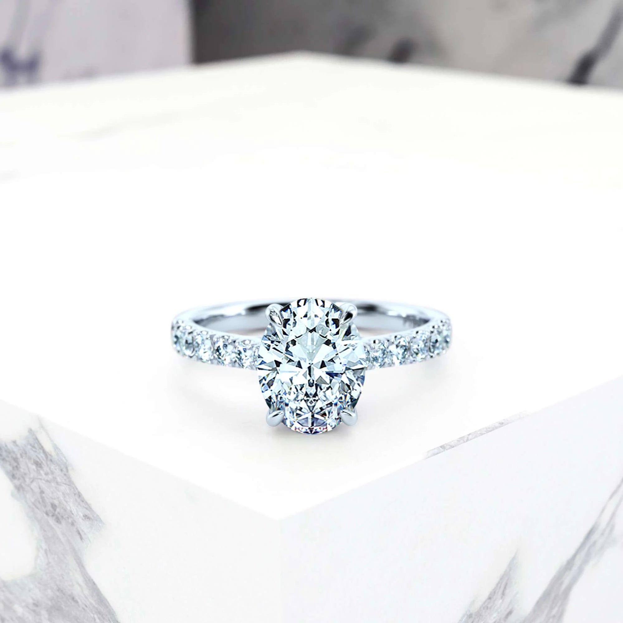 The Oval Royale | 2.00ct Moissanite Estate Ring