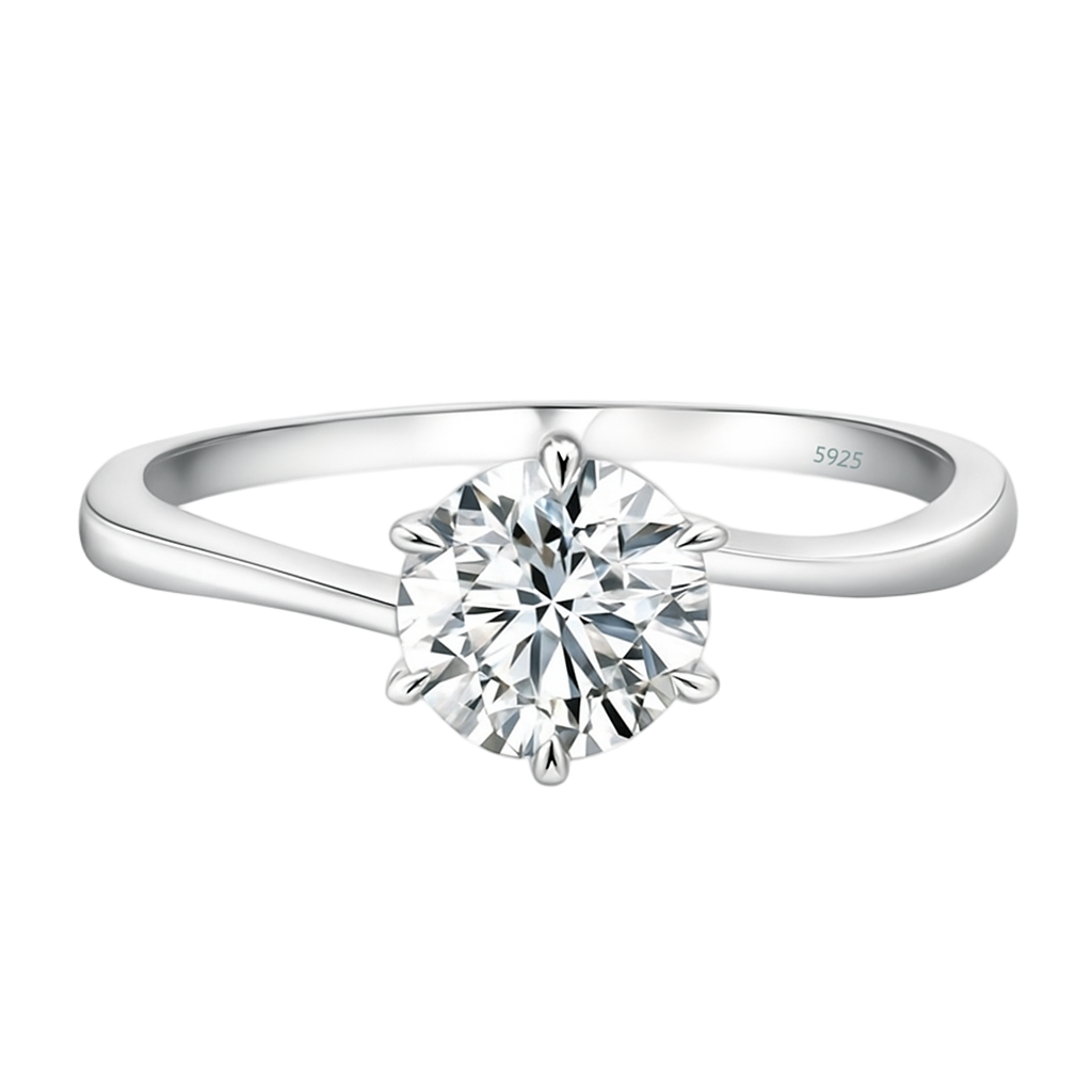 Eterna Poise Moissanite Ring