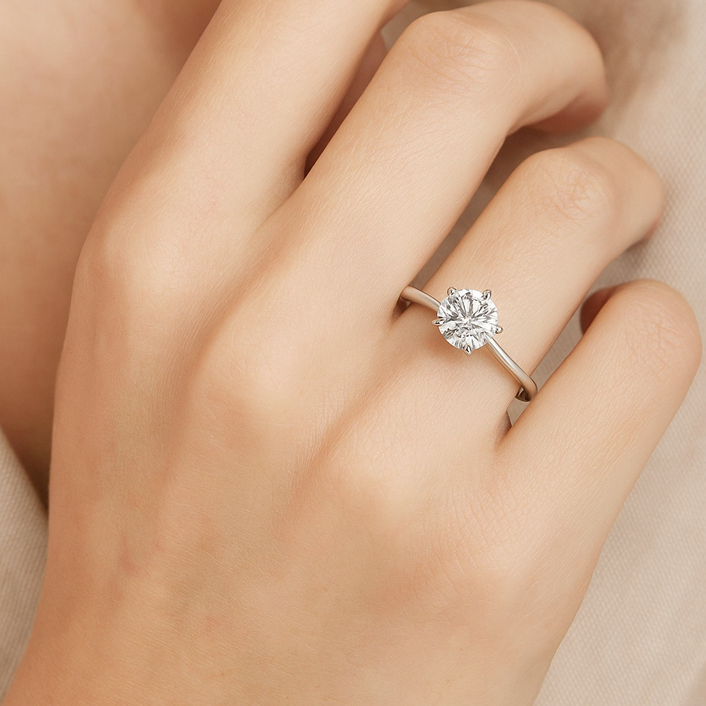 Eterna Poise Moissanite Ring